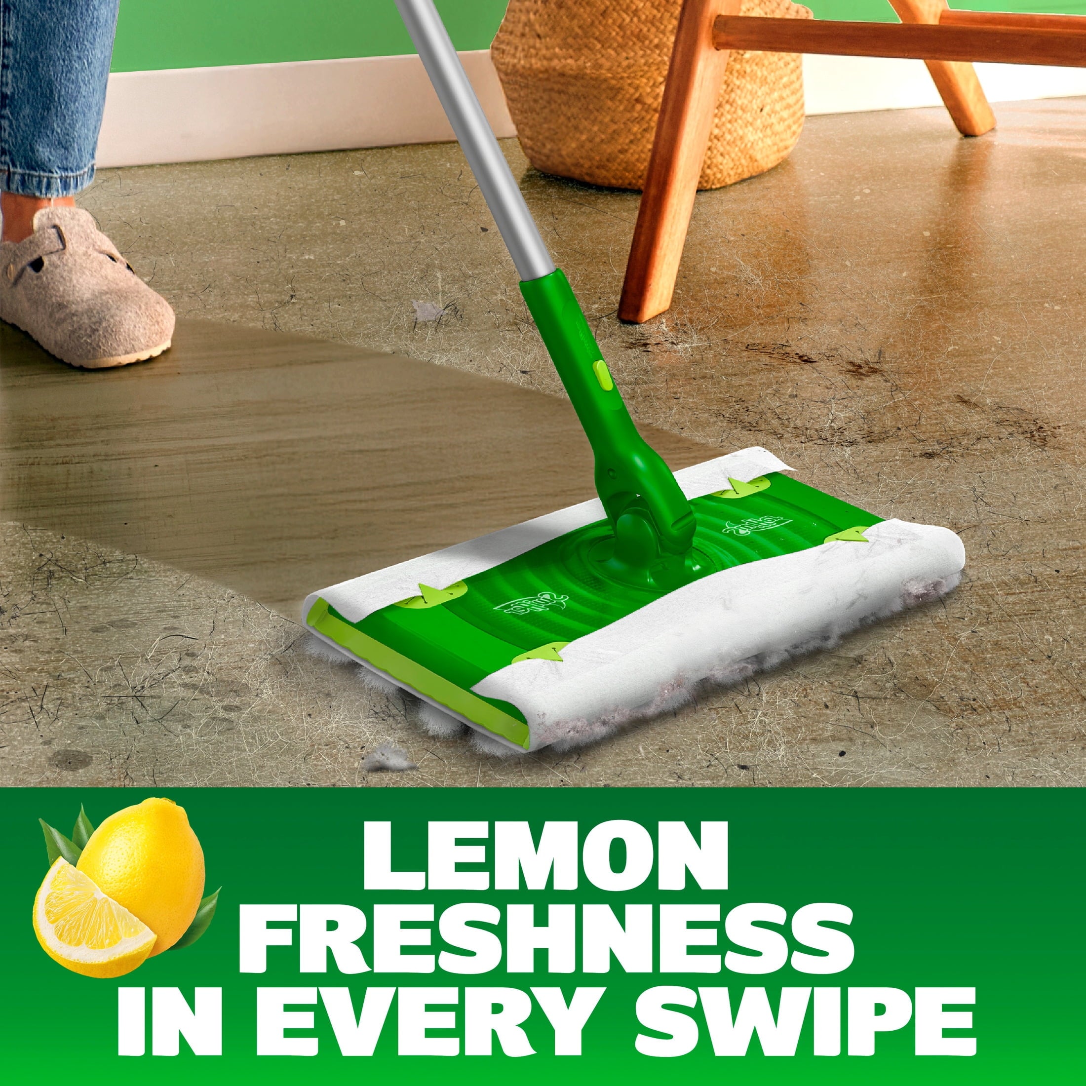 Swiffer Hair Magnet - Heavy Duty Sweeping Cloth Refills, Lemon, 20 Count