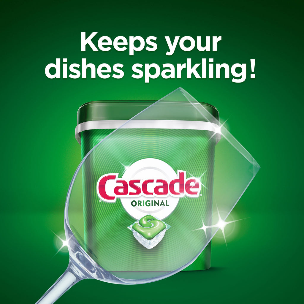 Cascade Original Dishwasher Pods - ActionPacs Dishwasher Detergent Tabs, Fresh Scent, 85 Count