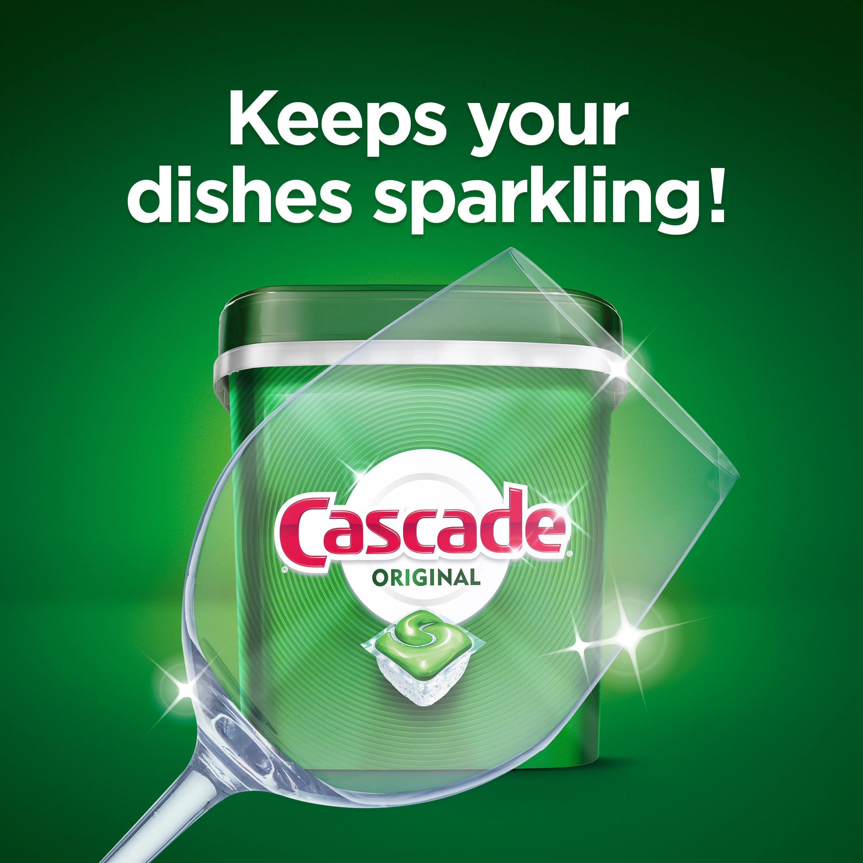 Cascade Original Dishwasher Pods - ActionPacs Dishwasher Detergent Tabs, Fresh Scent, 85 Count
