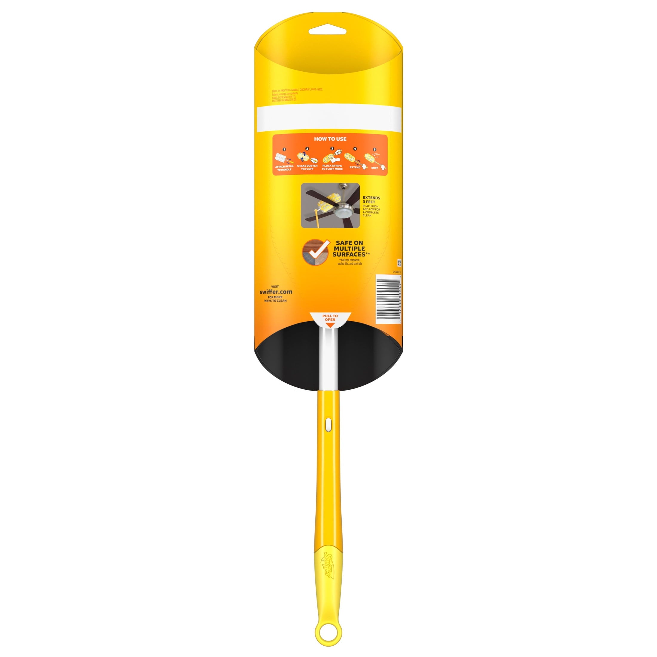 Swiffer Heavy Duty 3 ft Extendable Duster Kit with Refills - Unscented, 1 Handle + 3 Refills