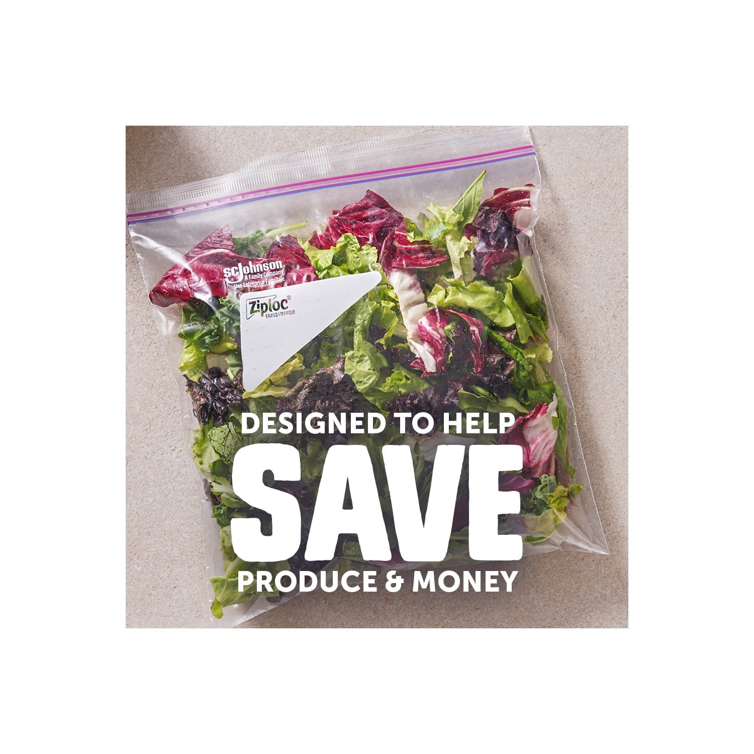 Ziploc® Brand Gallon Produce And Food Storage Bags - Breathable Bag, Moisture Control, 15 Count