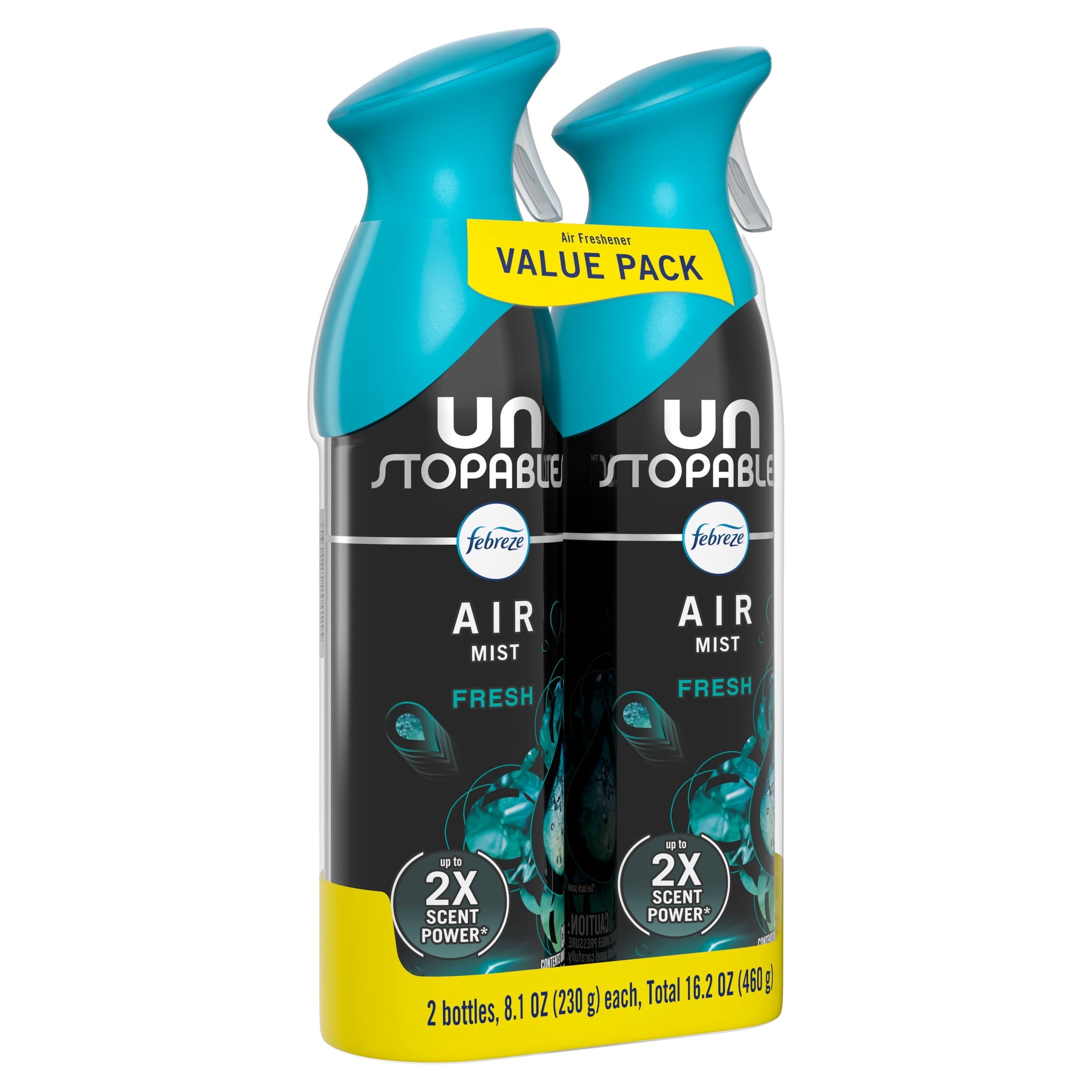 Febreze Air Mist Air Freshener Spray - Unstopables Fresh, 8.1oz, 2 Count