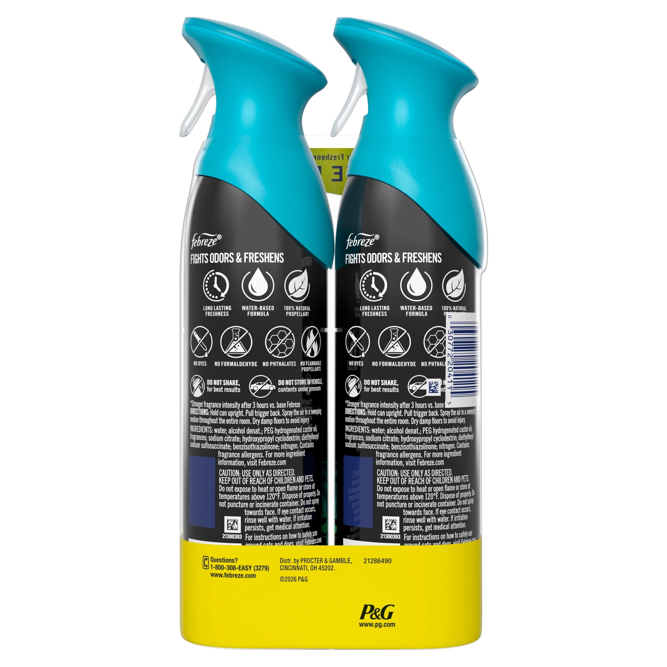 Febreze Air Mist Air Freshener Spray - Unstopables Fresh, 8.1oz, 2 Count