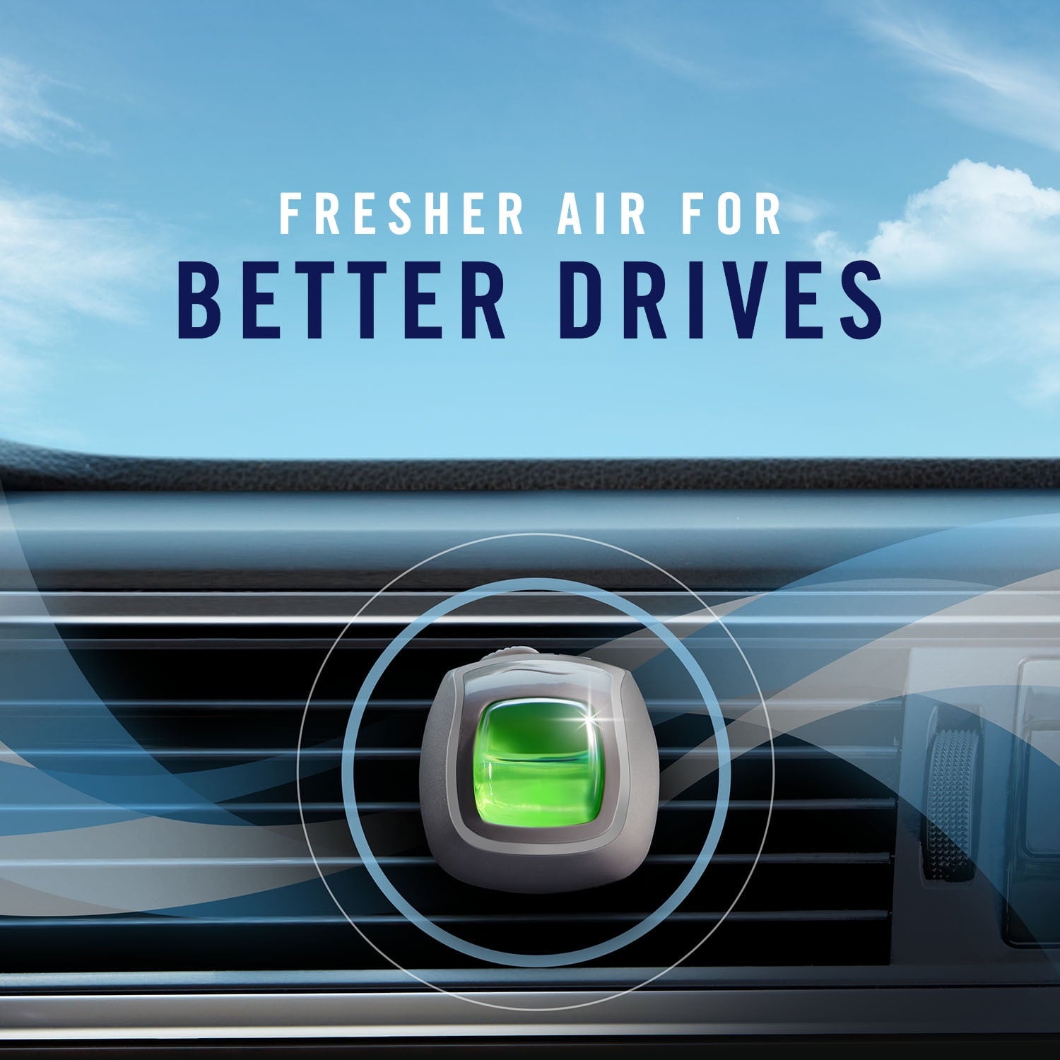 Febreze Car Air Freshener Vent Clip Cozy Campfire Scent - .06 oz, 2 Count