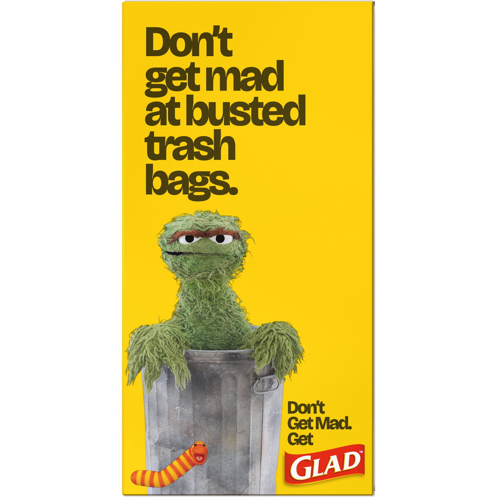 Glad ForceFlex Tall Kitchen Drawstring Trash Bags - 13 Gal, Gain Original with Febreze, 40 Count - 6-Pack