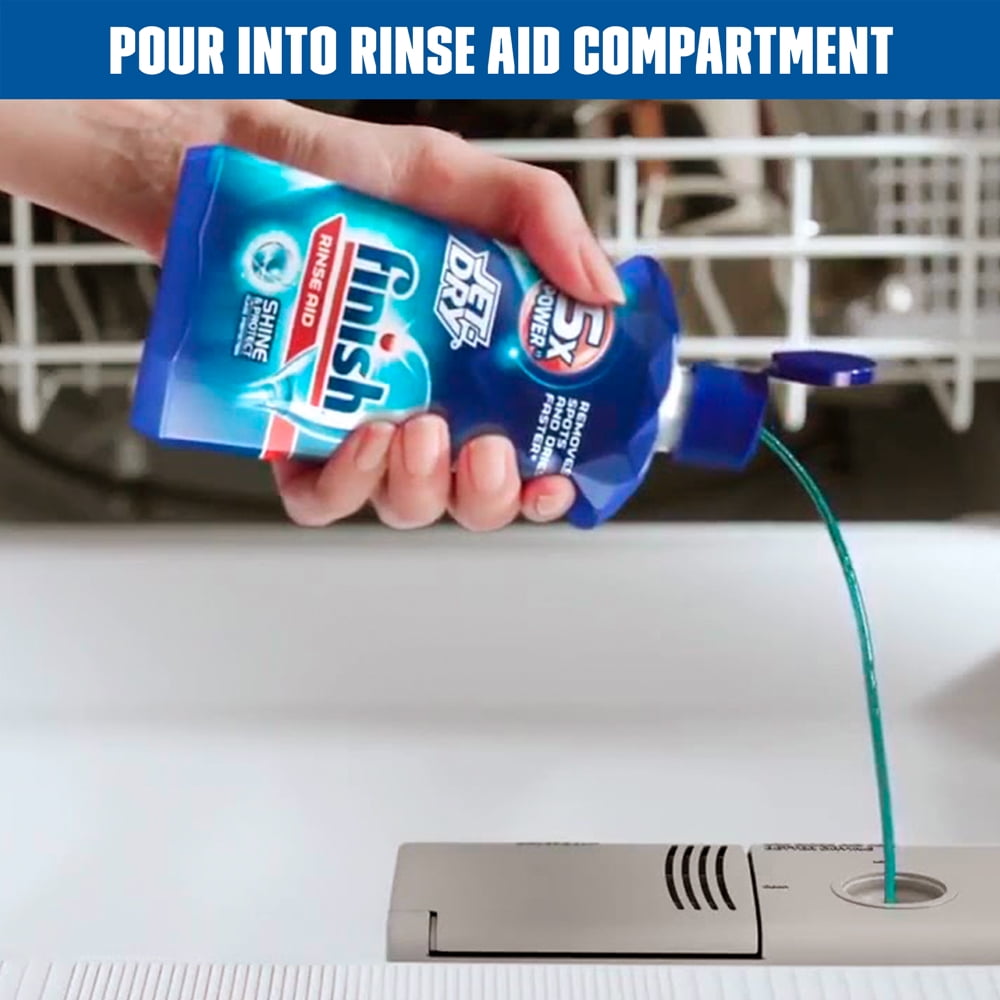 Finish Jet-Dry Rinse Aid - 32oz, Dishwasher Rinse Agent & Drying Agent