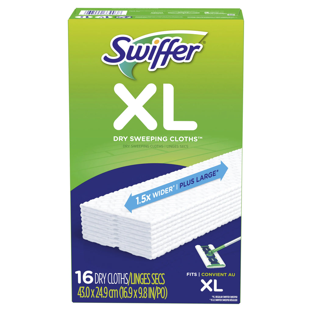 Swiffer Sweeper X-Large Dry Sweeping Cloths Refills - Unscented 16 ea (Pack of 2).