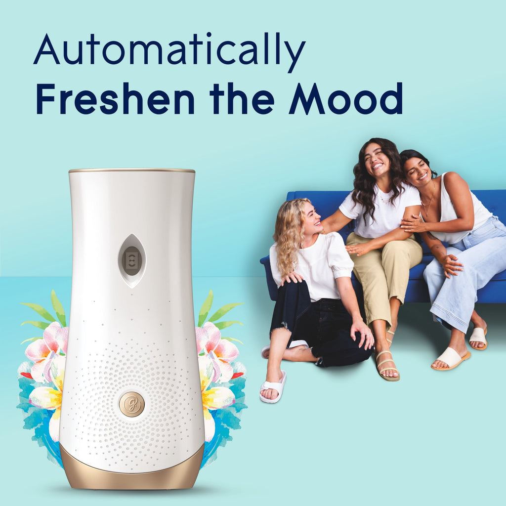 Glade Automatic Spray Refills - Air Freshener, Mothers Day Gifts, Infused with Essential Oils, Aqua Waves, 6.2 oz, 2 Count