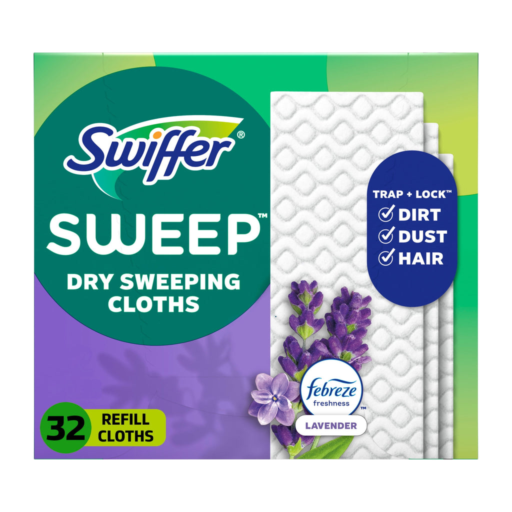 Swiffer Hair Magnet Refills - Lavender Scent, 32 Count - 2-Pack