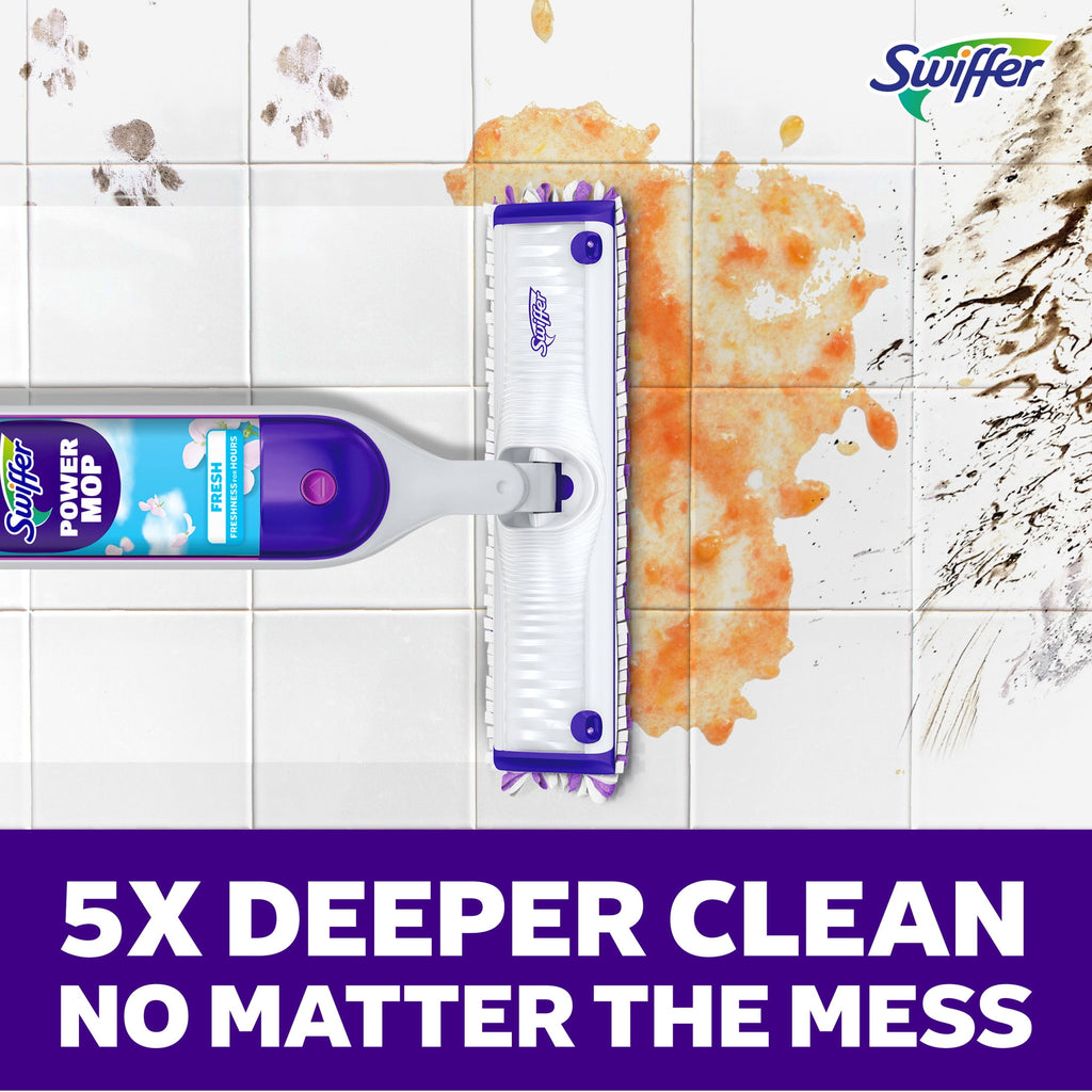 Swiffer Power Mop - Floor Cleaner, Tile, Vinyl, Laminate, Wood, Floor Cleaner, Cleaning Set