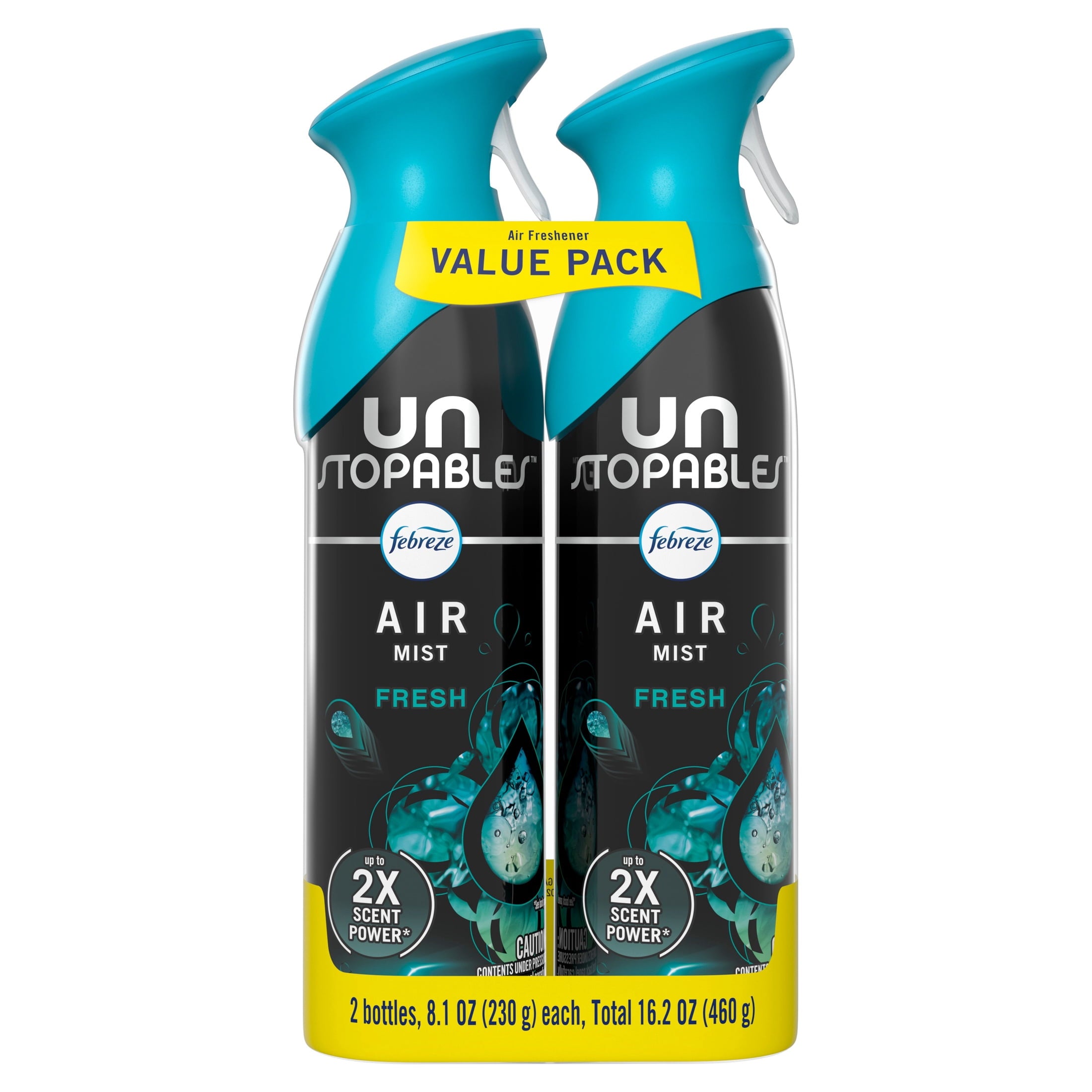 Febreze Air Mist Air Freshener Spray - Unstopables Fresh, 8.1oz, 2 Count