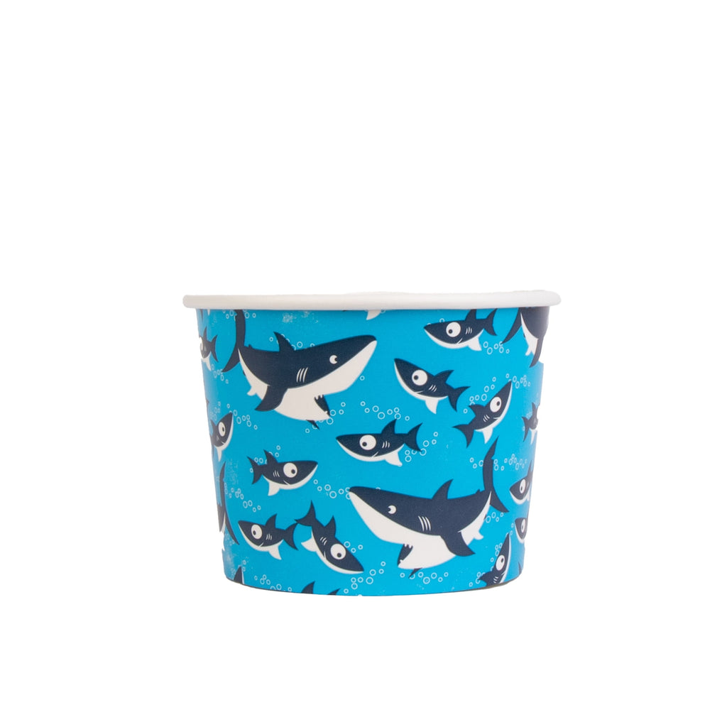 Glad Kids Sharks Paper Snack Bowls No Lid 12oz 20 Count