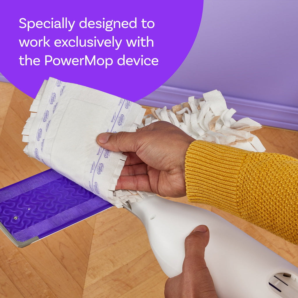 Swiffer Power Mop Wood Pad Refills - Unscented, 5 Count - 2-Pack