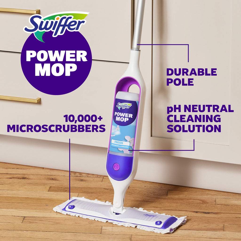 Swiffer Power Mop - Floor Cleaner, Tile, Vinyl, Laminate, Wood, Floor Cleaner, Cleaning Set