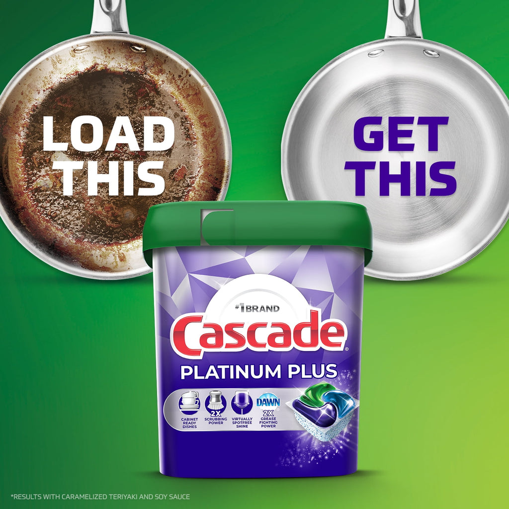 Cascade Platinum Plus Dishwasher Detergent Pacs - Fresh, 17 Count